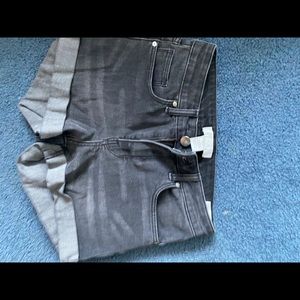 girls jean black shorts